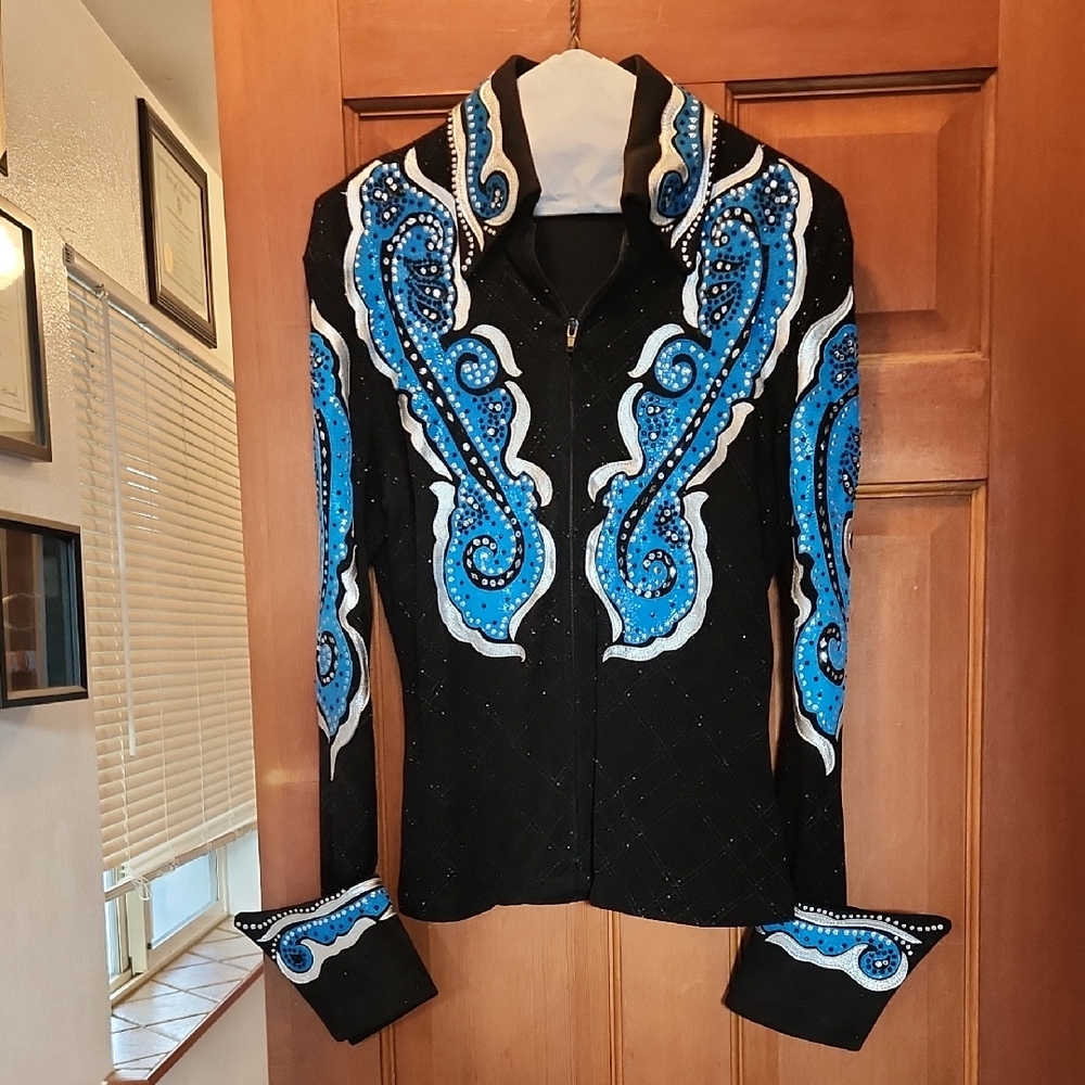 Western Pleasure Show Embellished Jacket Blingy Rhinestones Horsemanship